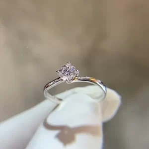 18K Gold Lab-Grown Diamond Ring — 0.413 ct — view 1