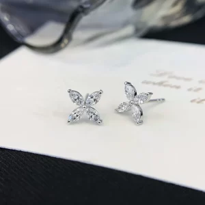 18K Gold Lab-Grown Diamond Stud Earrings — 0.538 ct — view 1