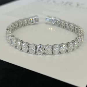 925 Sterling Silver Moissanite Bracelet — view 1
