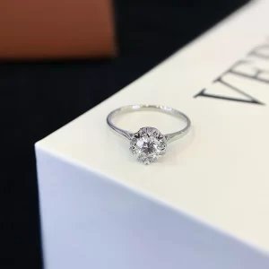 PT950 Platinum Lab-Grown Diamond Ring — 0.51 ct — view 1