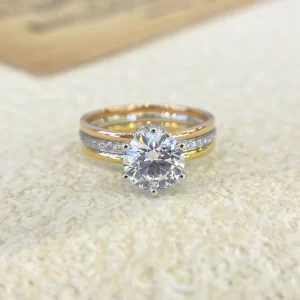 18K Gold Lab-Grown Diamond Ring — 1.5 ct — view 1