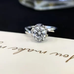 18K Gold Lab-Grown Diamond Ring — 1.07 ct — view 1