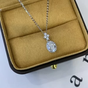 18K Gold Lab-Grown Diamond Pendant — 1 ct — view 1