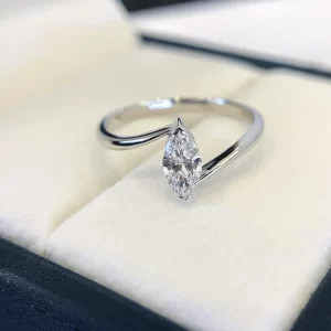 18K Gold Lab-Grown Diamond Ring — 0.413 ct — view 1