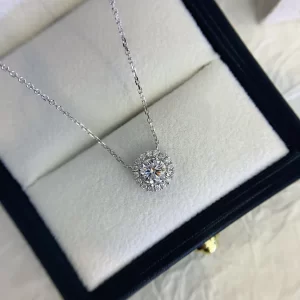 18K Gold Lab-Grown Diamond Necklace — 0.52 ct — view 1