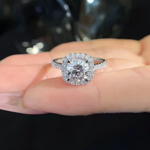 18K Gold Lab-Grown Diamond Ring — 1.54 ct — view 1