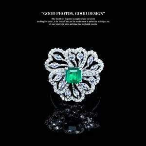 925 Sterling Silver Colored Gemstone Ring — view 1