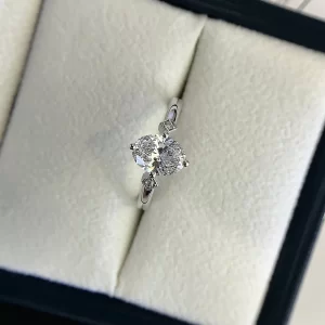 18K Gold Lab-Grown Diamond Ring — 1.05 ct — view 1