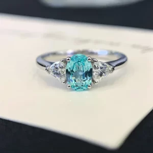 18K Gold Lab-Grown Colored Gemstone Ring — 0.9 ct — view 1