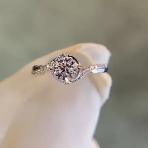 18K Gold Lab-Grown Diamond Ring — 0.5 ct — view 1