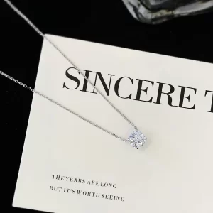 18K Gold Lab-Grown Diamond Necklace — 1.01 ct — view 1