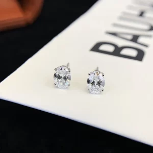 18K Gold Lab-Grown Diamond Stud Earrings — 1.422 ct — view 1