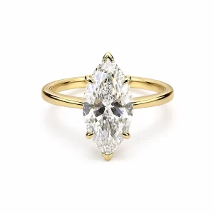 18K Gold Marquise Lab-Grown Diamond Ring — 2.050 ct — view 1