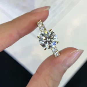 18K Gold Lab-Grown Diamond Ring — 3.01 ct — view 1