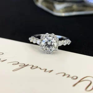 18K Gold Lab-Grown Diamond Ring — 1.018 ct — view 1