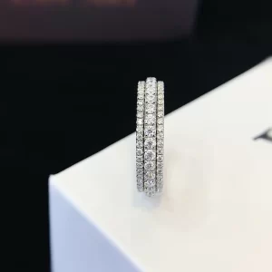 18K Gold Moissanite Ring — 1.13 ct — view 1