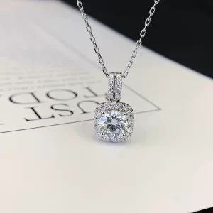 18K Gold Lab-Grown Diamond Pendant — 1.04 ct — view 1