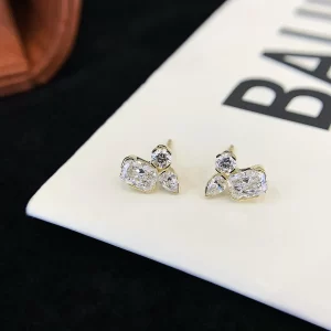 18K Gold Lab-Grown Diamond Stud Earrings — 1.274 ct — view 1