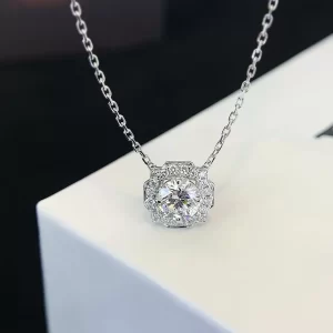 18K Gold Lab-Grown Diamond Necklace — 0.51 ct — view 1