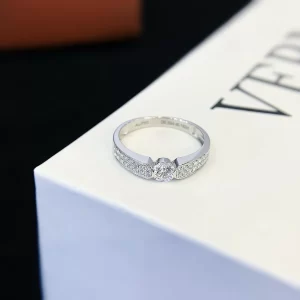 18K Gold Round Lab-Grown Diamond Ring — 0.3 ct — view 1