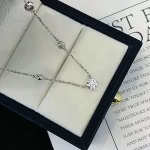 18K Gold Lab-Grown Diamond Necklace — 0.59 ct — view 1