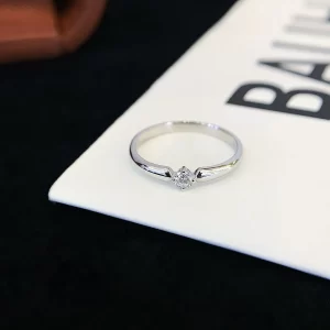 18K Gold Lab-Grown Diamond Ring — 0.1 ct — view 1