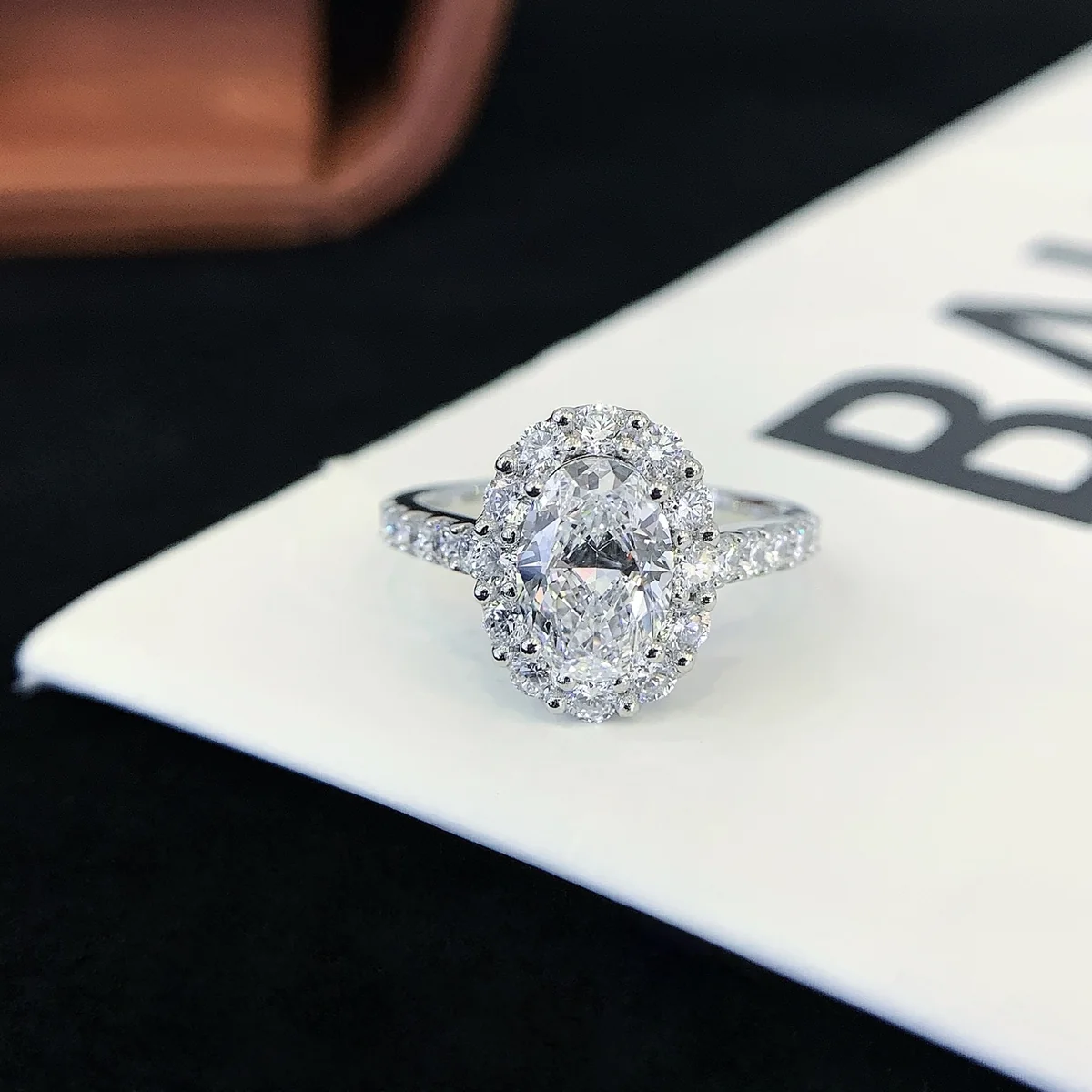 PT950 Platinum Lab-Grown Diamond Ring — 1.54 ct — view 1