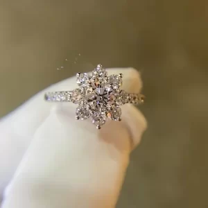 18K Gold Lab-Grown Diamond Ring — 0.5 ct — view 1