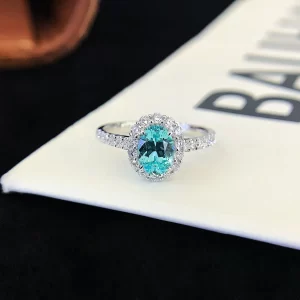 18K Gold Lab-Grown Colored Gemstone Ring — 1.34 ct — view 1