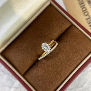 18K Gold Lab-Grown Diamond Ring — 0.65 ct — view 1