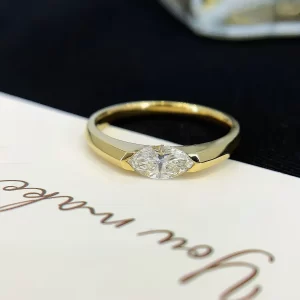 18K Gold Lab-Grown Diamond Ring — 0.518 ct — view 1