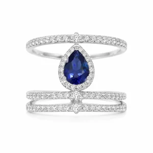 925 Sterling Silver Colored Gemstone Ring — view 1