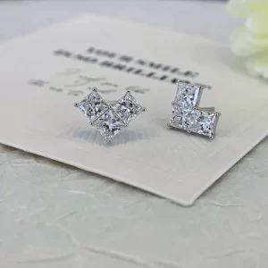 18K Gold Lab-Grown Diamond Stud Earrings — 2.28 ct — view 1