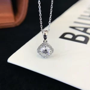 18K Gold Lab-Grown Diamond Necklace — 0.88 ct — view 1