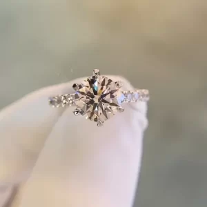18K Gold Lab-Grown Diamond Ring — 1.59 ct — view 1
