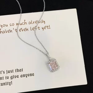 18K Gold Lab-Grown Pink Diamond Necklace — 2.084 ct — view 1