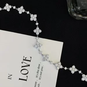 18K Gold Moissanite Bracelet — 4.65 ct — view 1