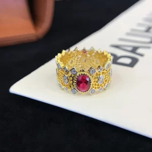 925 Sterling Silver Ruby Ring — view 1