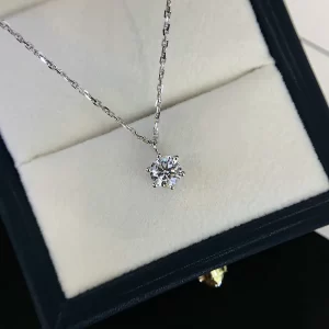 18K Gold Lab-Grown Diamond Necklace — 0.706 ct — view 1