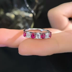 18K Gold Lab-Grown Ruby Ring — 1.29 ct — view 1