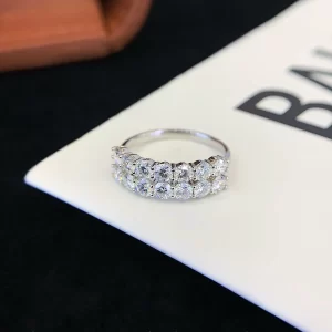 18K Gold Moissanite Band — 1.4 ct — view 1