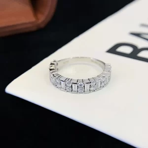 18K Gold Moissanite Band — 0.82 ct — view 1