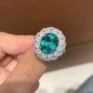 925 Sterling Silver Colored Gemstone Ring — view 1