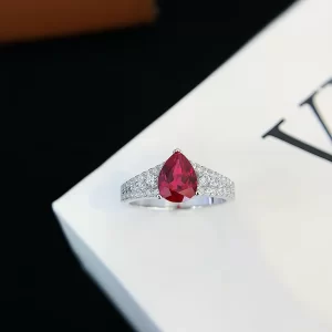 925 Sterling Silver Colored Gemstone Ring — view 1