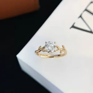 18K Rose Gold Lab-Grown Diamond Ring — 1.02 ct — view 1