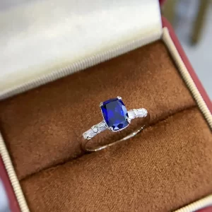 925 Sterling Silver Colored Gemstone Ring — view 1