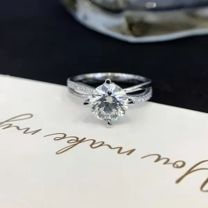 18K Gold Lab-Grown Diamond Ring — 1.57 ct — view 1