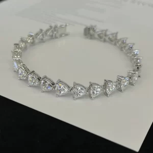 925 Sterling Silver Moissanite Bracelet — view 1