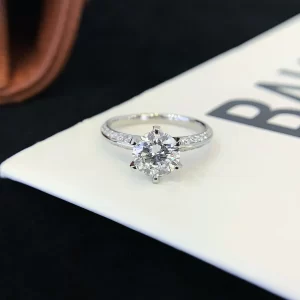 PT950 Platinum Lab-Grown Diamond Ring — 1.5 ct — view 1