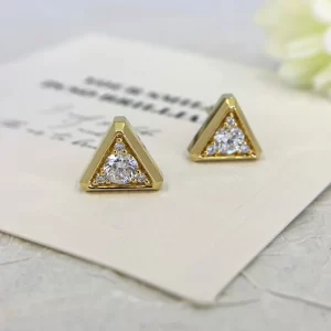 18K Gold Lab-Grown Diamond Stud Earrings — 0.6 ct — view 1